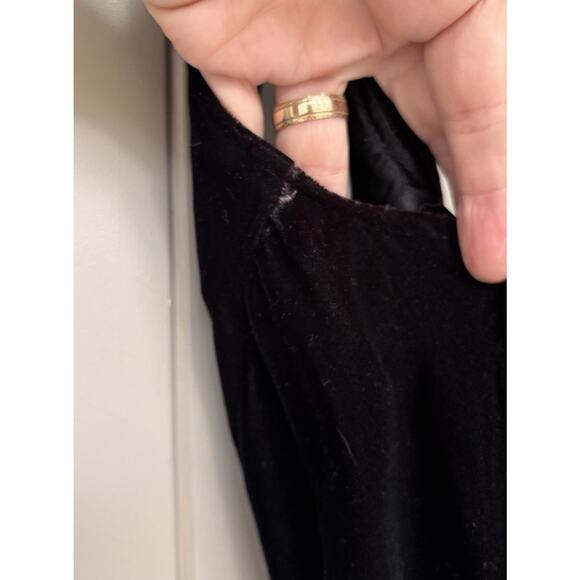 Sexy Witchy Vintage Jessica McClintock Maxi Dress 5/6 Y2K Goth Velvet - Picture 14 of 16